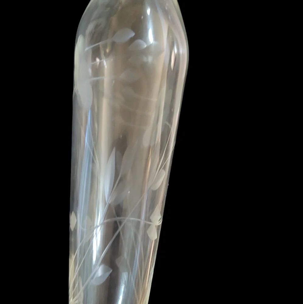 Princess House Etched Crystal Bud Vase